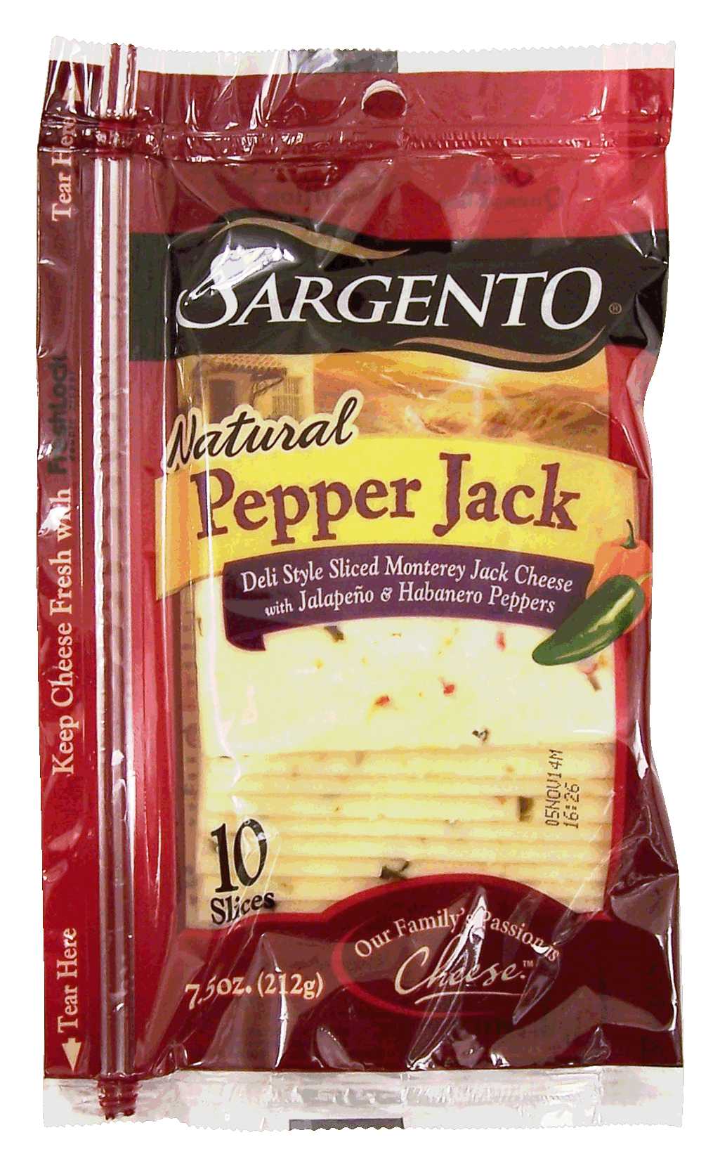 Sargento(R) Natural Deli Style Pepper Jack Thin Slices 10 Ct Full-Size Picture